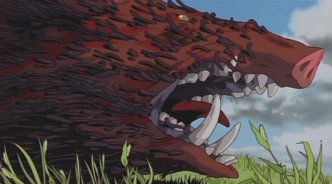 Princess Mononoke - Toho Company, Studio Ghibli, Buena Vista International - Nago the boar - from http://roztargnionasowa.blogspot.com/2013/03/wtorek-z-animacja-mononoke-hime-1997.html