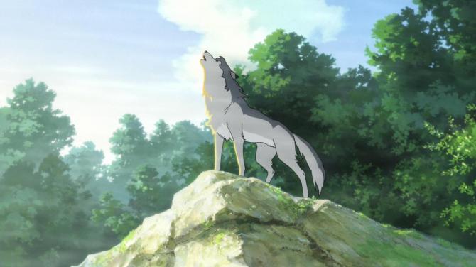 Wolf Children - wolf howling - property of Nippon Television Network, Studio Chizu, Madhouse et al. - from http://ghostlysubstance.swgbex.com/Blog/?p=3618