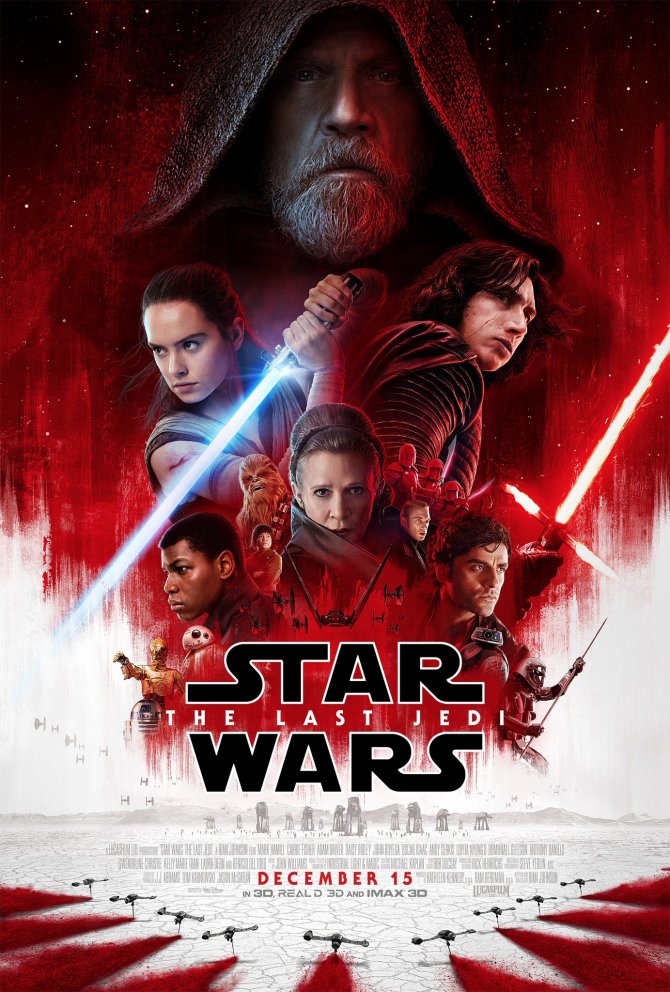 Star Wars: The Last Jedi - movie poster - property of Lucasfilm, Ram Bergman Productions, and Walt Disney Pictures - from http://www.joblo.com/movie-posters/2017/star-wars-the-last-jedi#image-34354