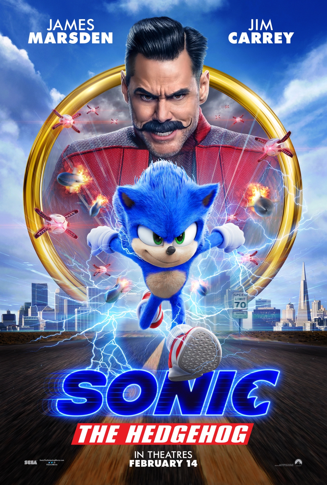 Sonic the Hedgehog - movie poster - property of Paramount Pictures, Sega, and others - from https://www.imdb.com/title/tt3794354/mediaviewer/rm3381038849